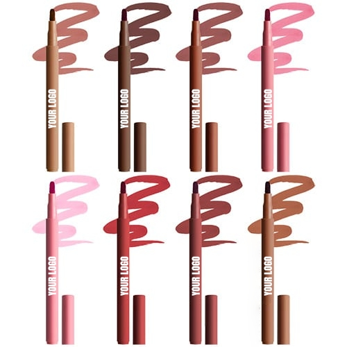 Vegan Smooth Lip Liner Stain Pen Waterproof Lip Stain Marker Easy to Color Long Lasting Lip Contour Stain