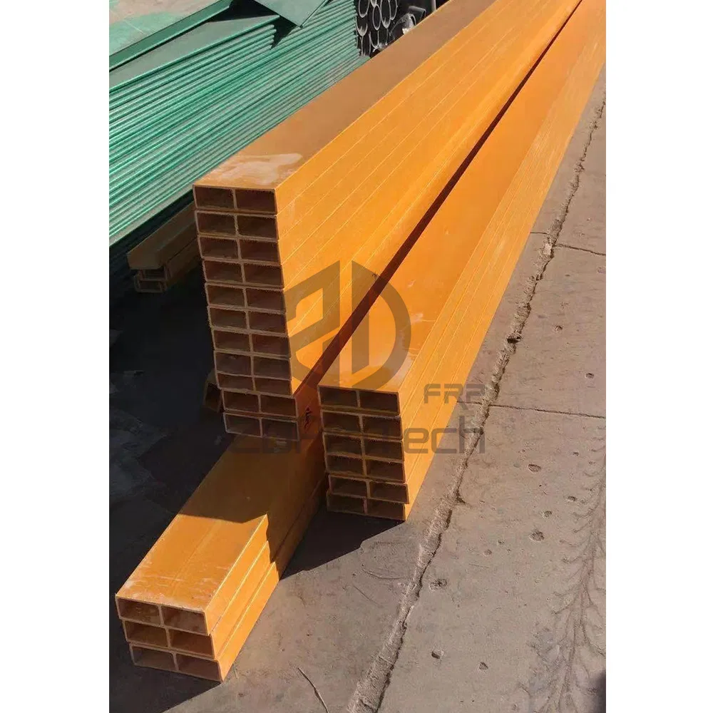 Best Selling Fiberglass Rectangular Tube FRP Pultrusion Profiles for Industry
