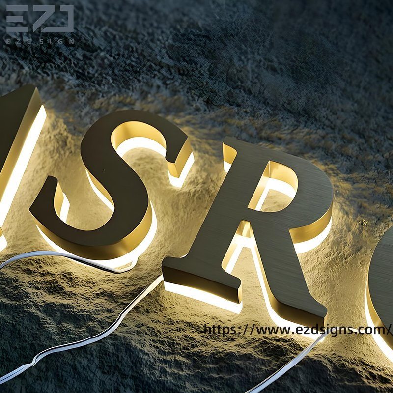 Food Fashion Store Front 3D Backlit Lighted Channel Letters Company Name Sign