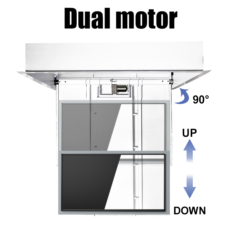 Потолочный подъемник для телевизора с пультом, 32-100 дюймов
