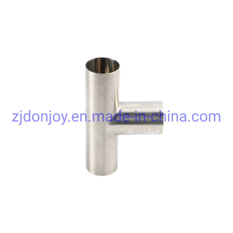 Seamless Sanitary Welding Clamped Long-Type Equal Tee