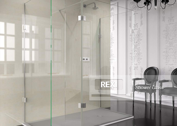 8mm 10mm 12mm Clear Low Iron Toughened Tempered Glass Shower screen