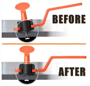 Reusable Tiles Leveler Spacers Tile Leveling System with Special Wrench for Building Walls Floors Tiles