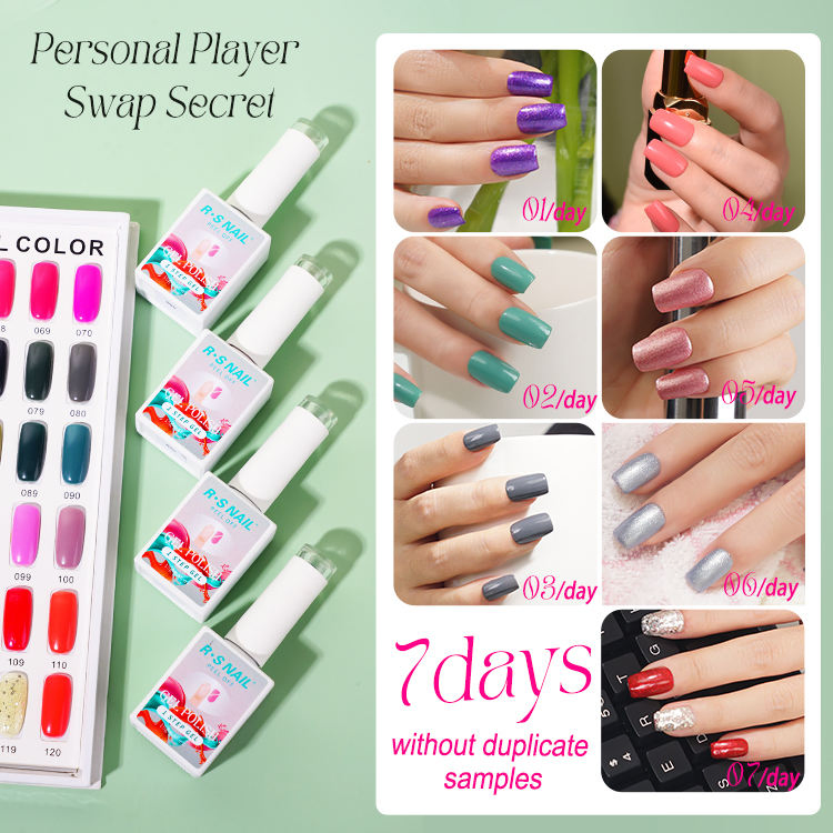 R S Nail Factory Supply R S Nail Peel off One Step Gel 120 Color Wholesale Nail Gel Polish OEM UV Gel Nail Builder Extension
