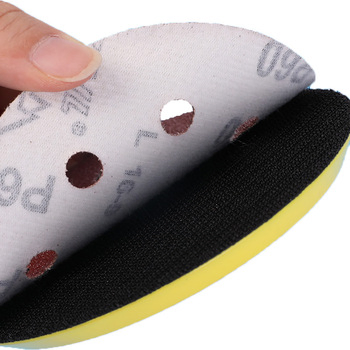 Premium 8 Hole 5 Inch Red Hook and Loop Aluminum Oxide Polishing Sanding Disc for Drywall