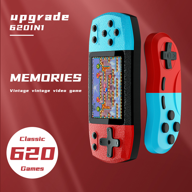 Newest Mario Color F1 620 Classic Games Stereo Speak Handheld Game Console
