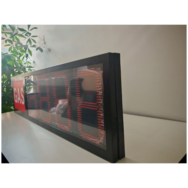 Gas Station LED Sign Board Large 7 Segment Display 12inch 7 Segment Display Gas 8.888 /Diesel 8.888