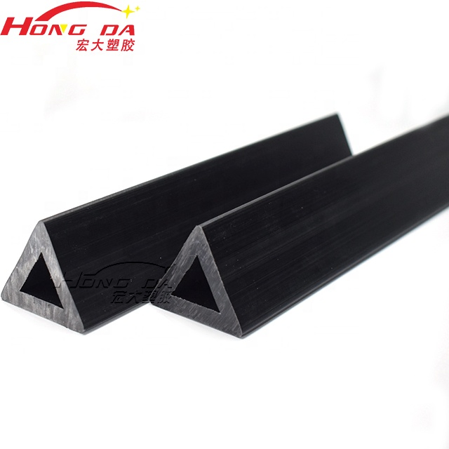 Hot Sale Good Quality UV Resistant PP Extrusion Plastic Profile PVC Triangular Profiles for Building