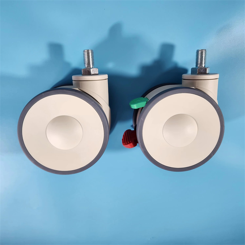 Medical Caster with Swivel & Brake for Hospital Trolleys and Furniture