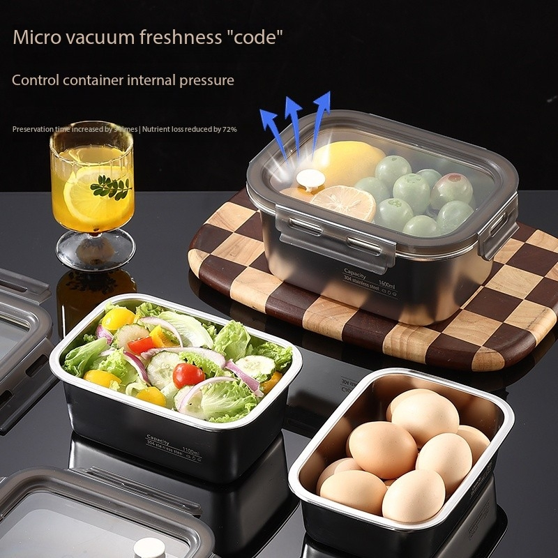 Stainless Steel Lunch Box, Leak - Proof Food Container, Bento Box