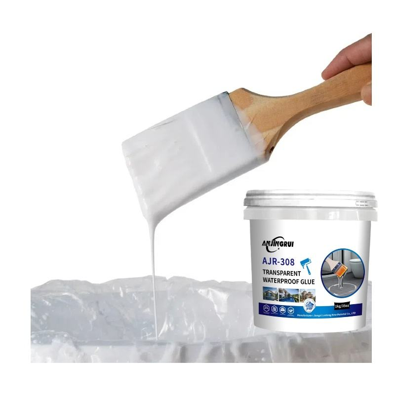 Heat-Resistant Ultraviolet-Resistant Liquid Transparent Acrylic Waterproofing Coating for Bathroom Pool Window Sills Tile Gaps