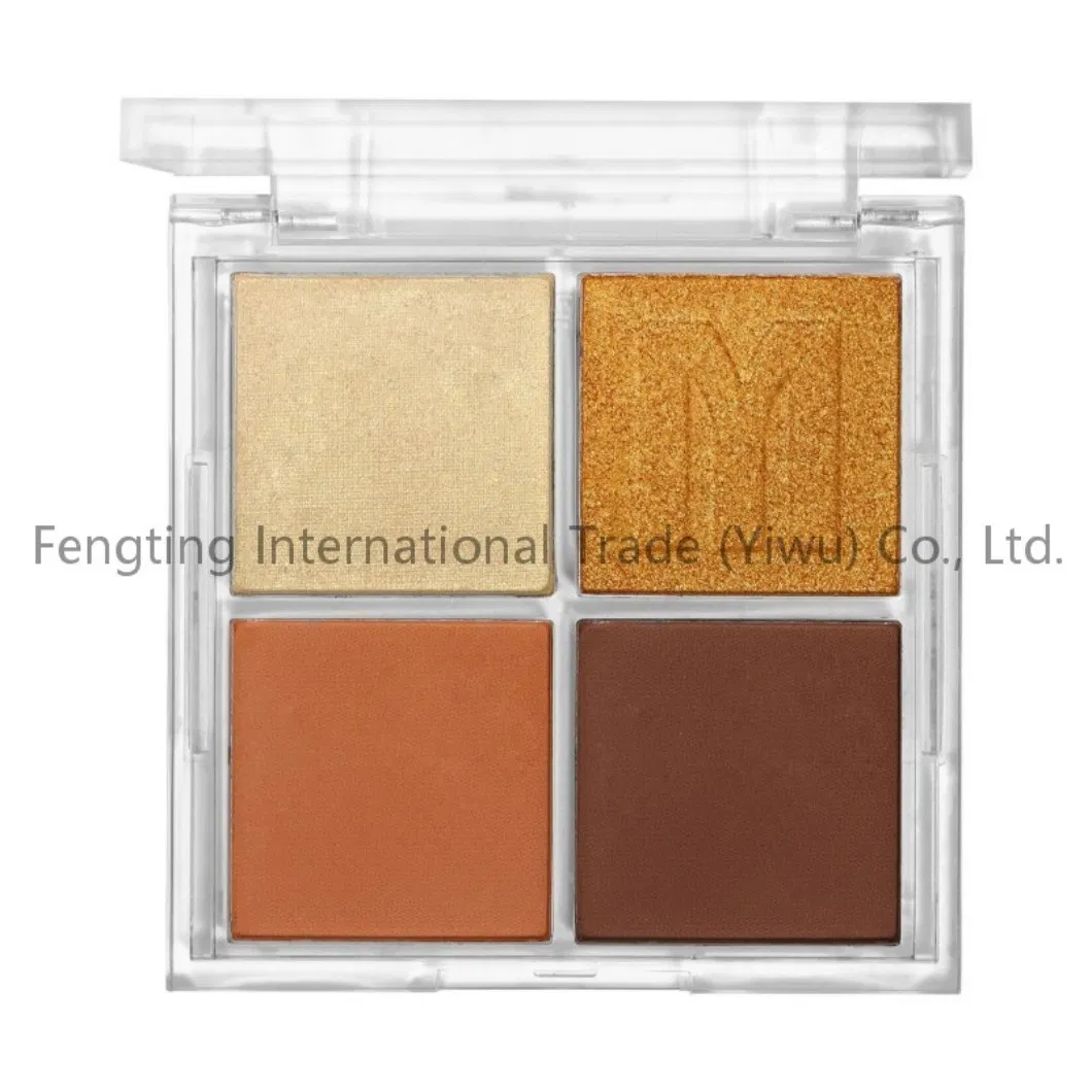 Manufacturer Direct Sales New Self Owned Brand 4-Color Matte Pearlescent Eye Shadow Plate