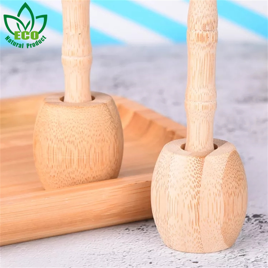 Cup Set 100 % Natural Wooden Bathroom Eco Environmentally Friendly Bamboo Toothbrush Holder