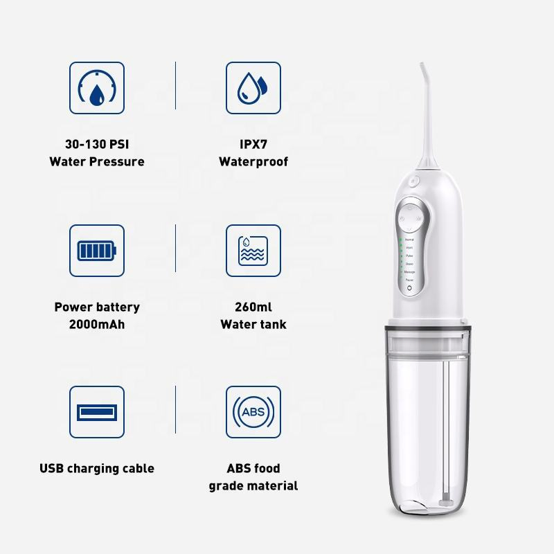 Wholesale Electric Cordless Waterproof Dental Water Flosser Rechargeable Professional Teeth Cleaning