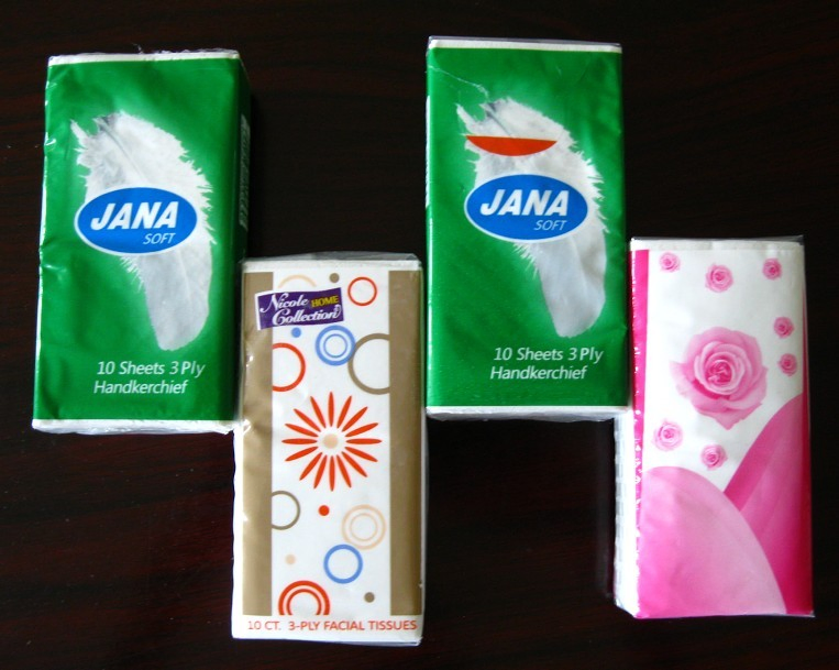 Soft Pack Portable Pocket Facial Tissue for Car and Outdoor Use