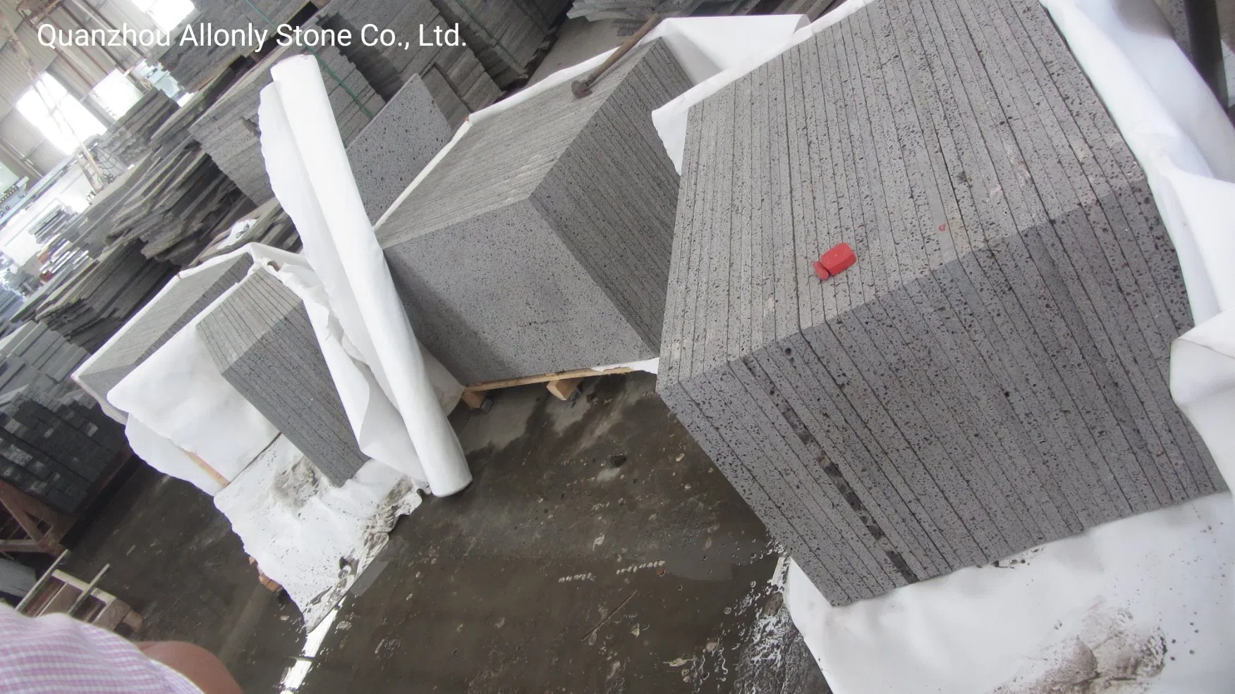 Outdoor Paving Honed Grey Basalt Natural Lavs Stone Flooring Tile