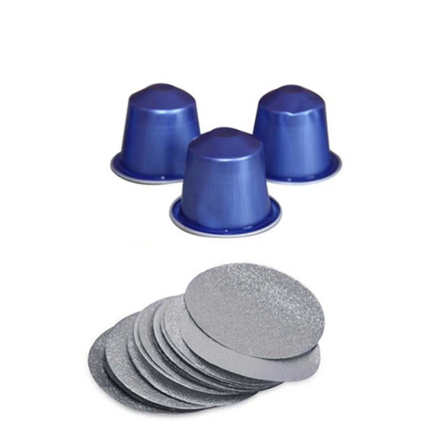 High Quantity 15ml Aluminium Foil Coffee Capsule Food Grade Aluminium Empty Coffee Capsule with Lid