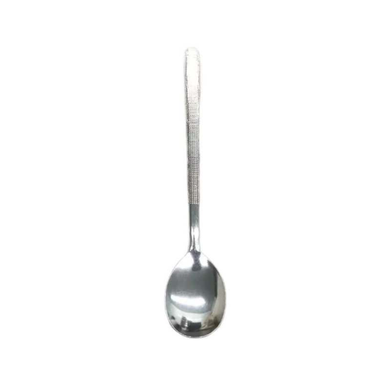 Hammer Patterned Mixed Rice Restaurant Stainless Steel Soup Spoon