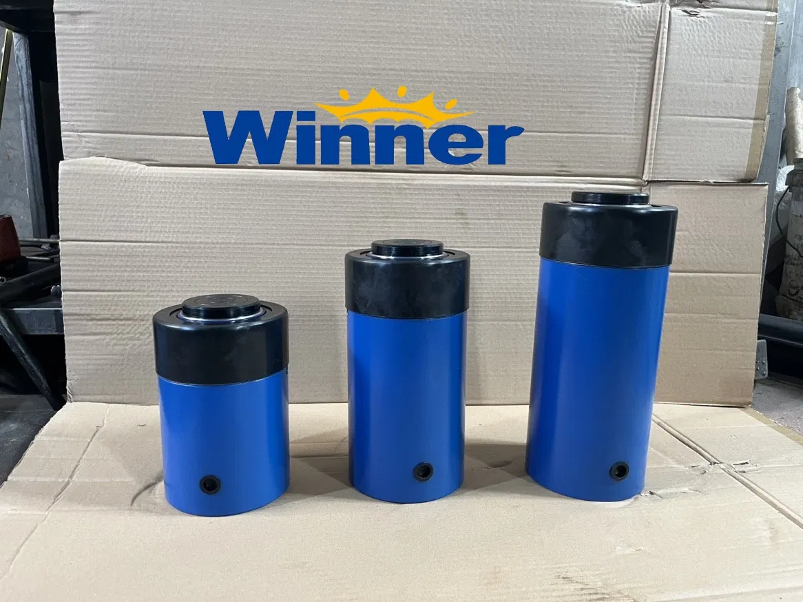 Гидравлический цилиндр одностороннего действия с пружинным возвратом