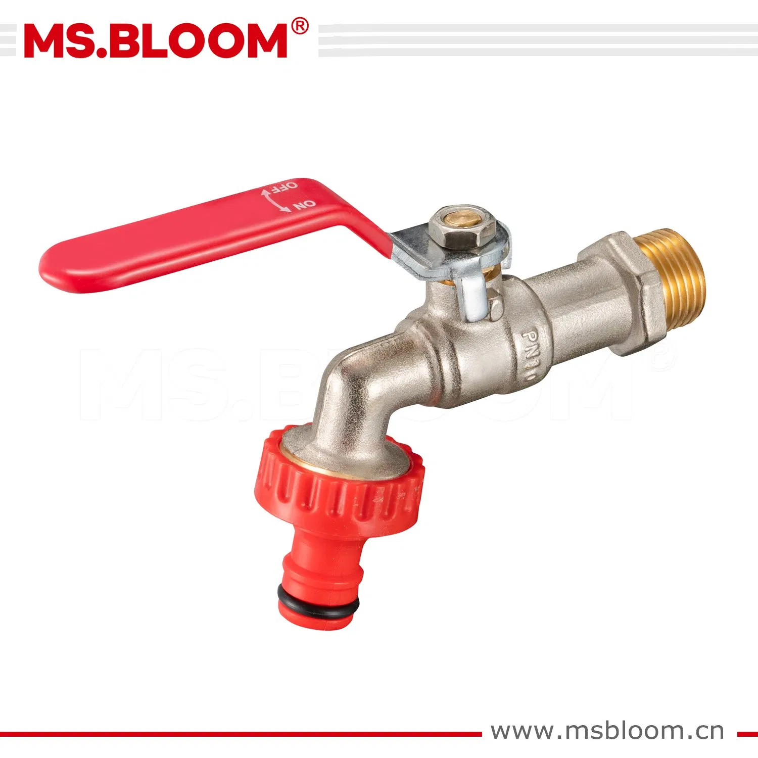 Nickel Plated Brass Steelhandle Bibcock