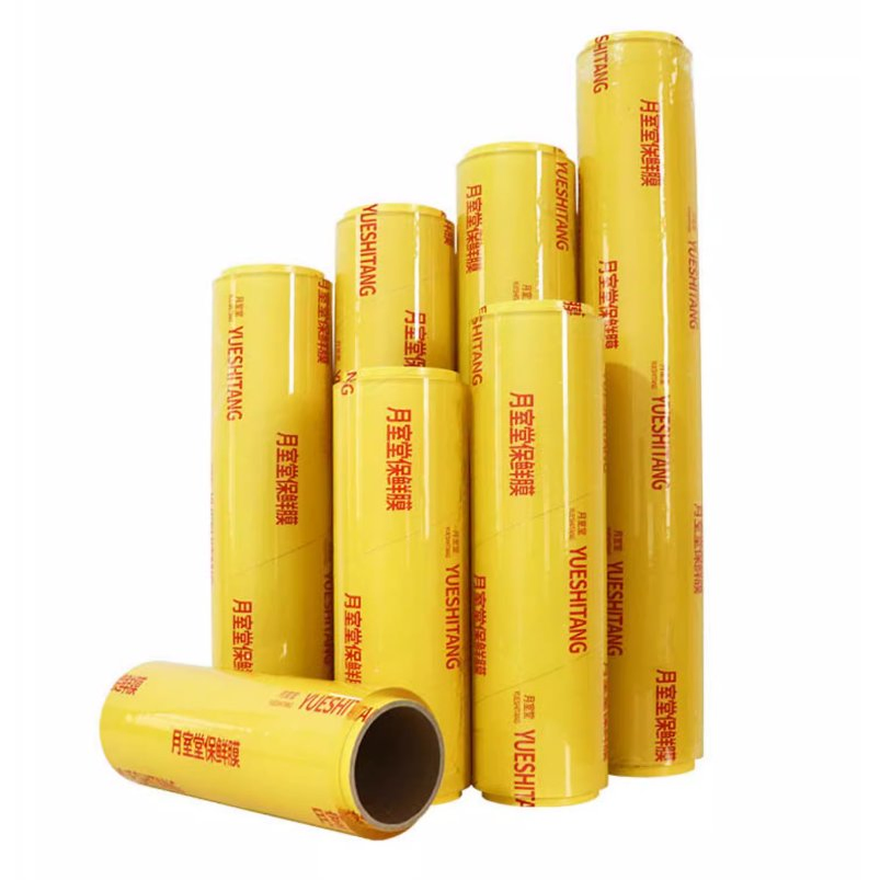 Best Factory Plastic Wrapping Film Transparent Clear PVC Cling Film for Restaurants and Household Tableware