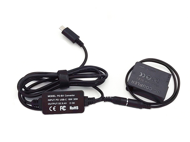 Dummy-батарея USB-C для фотоаппаратов Panasonic FZ300, FZ2000