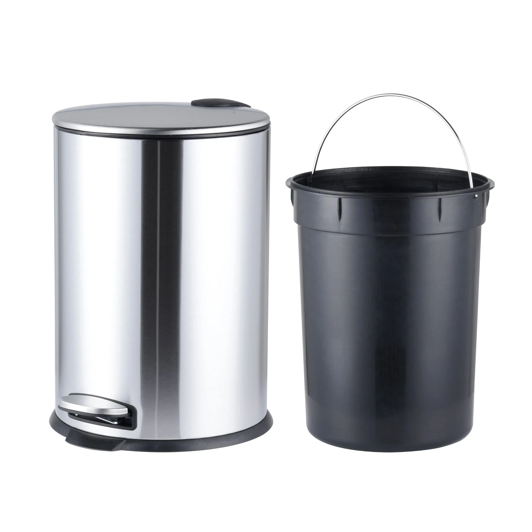 Stylish Small Recycling Bin with Foot Pedal for Kitchens