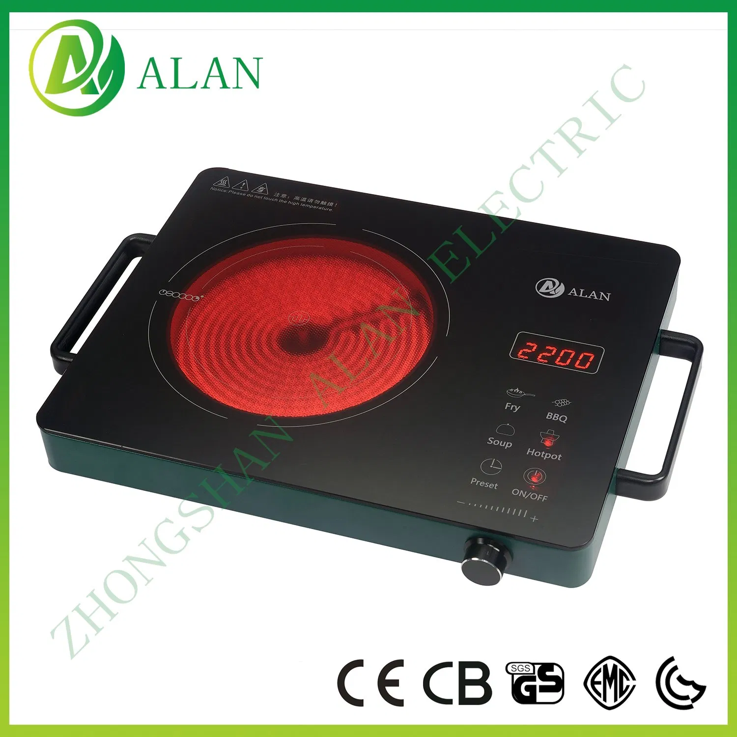 Aluminium Housing Cheap Price Traditional Knob Infrared Cooker Ceramic Hob for Middle East