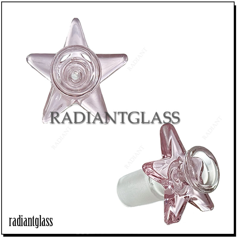14mm Heavy Bowl Colorful Pentacle Glass Bowl Smoking Accessories