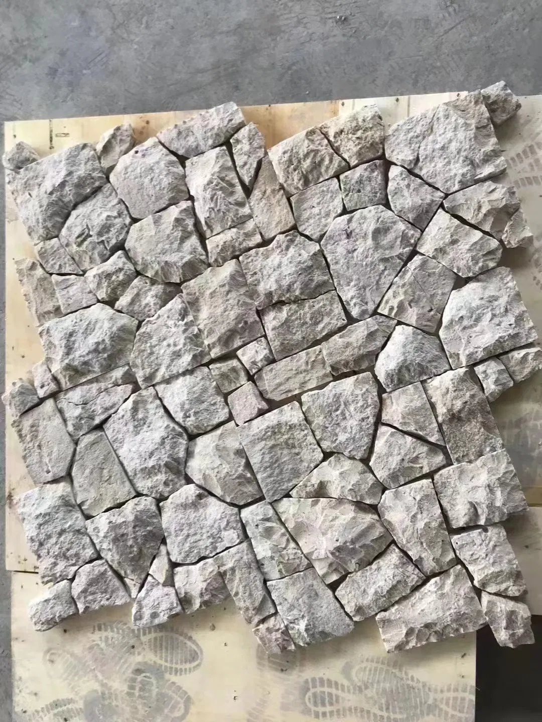 Outdoor Wall and Floor Decoration Random Shape Irregular Flagstone Crazy Paving Slate Stone