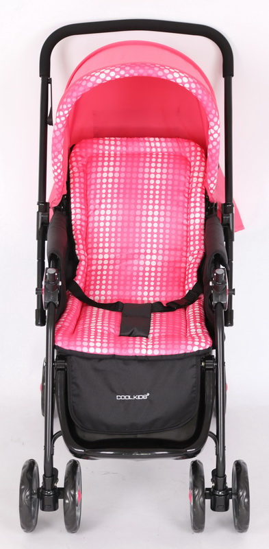Bubble Design Red Pink Green Cyan 2-in-1 Baby Stroller and Basket Made in China