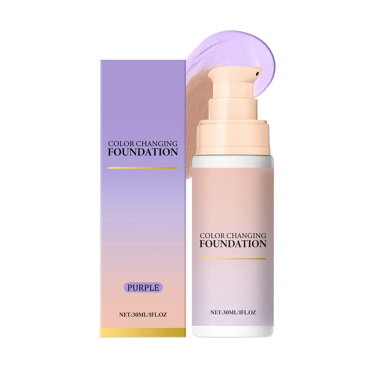 Vegan Colour Changing Foundation Natural Moisturizing Concealer Color Changing Foundation