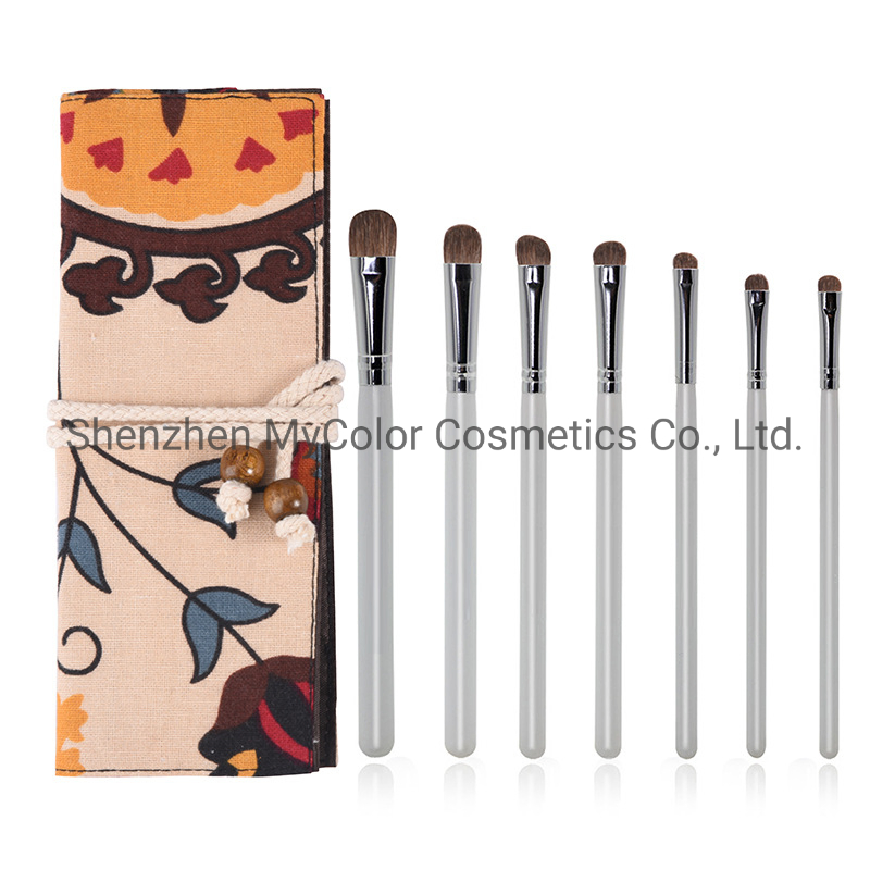 OEM 7PCS Eyeshadow Make up Brushes High Quality Eyes Makeup Brush Set with Makeup Pouch