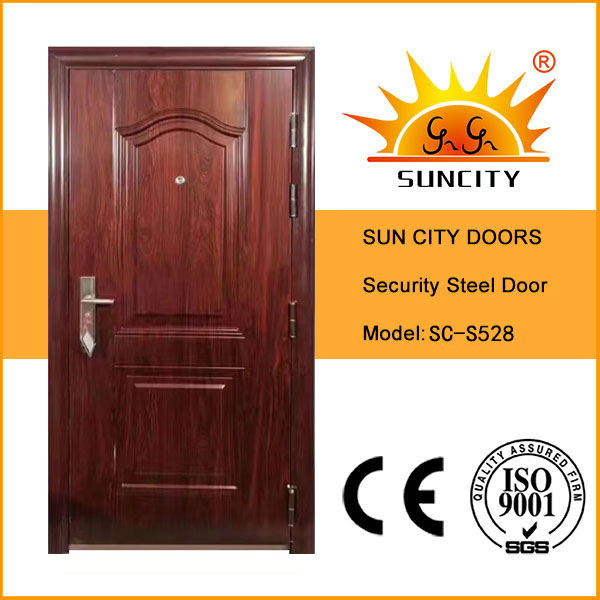Factory Professional Wholesale Main Steel Iron Door with Copper Painting (SC-S173) Metal Door Steel Door