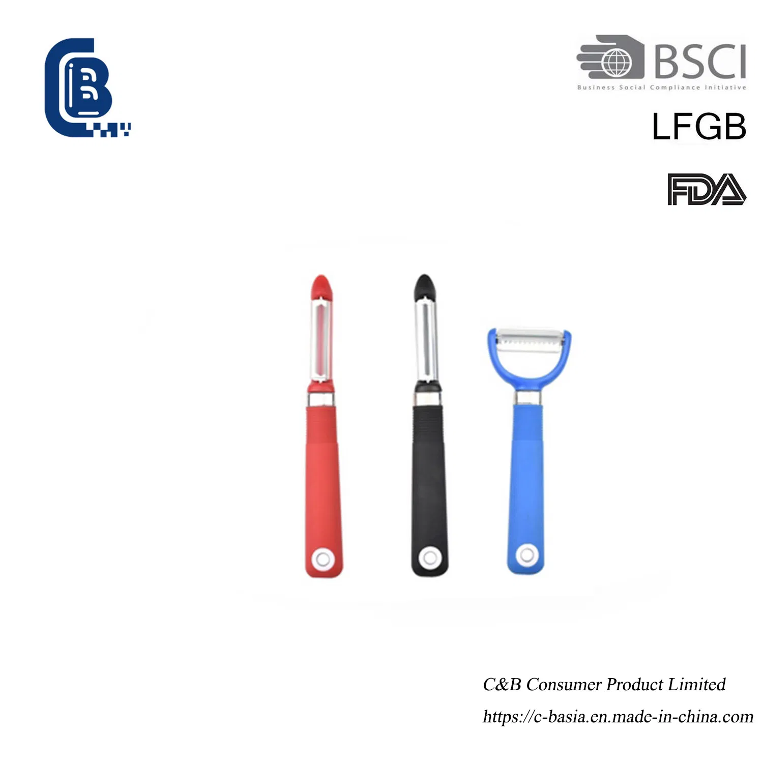 Kitchenware Stainless Steel Multi-Functional Vegetable Fruit Carrot Potato Peeler Set of 3