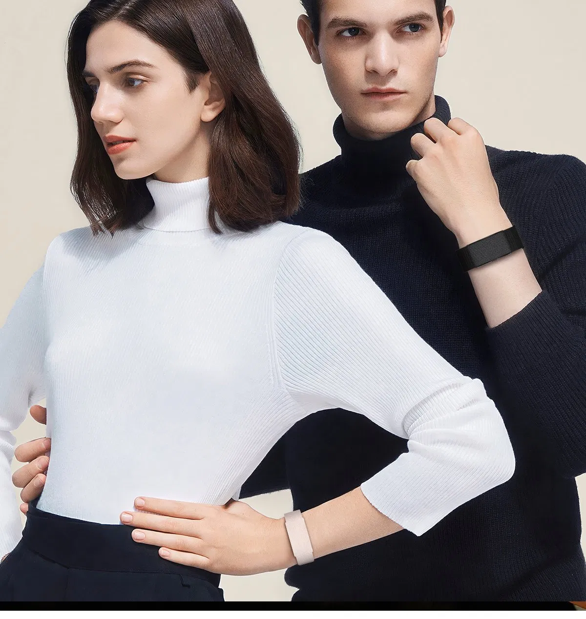 Wholesale CE RoHS Sdk Screenless Fitness Tracker GPS Running 1ATM Waterproof Smart Wristband Heart Rate Hrv Monitor for Sleep Step Ai Health Gym Training