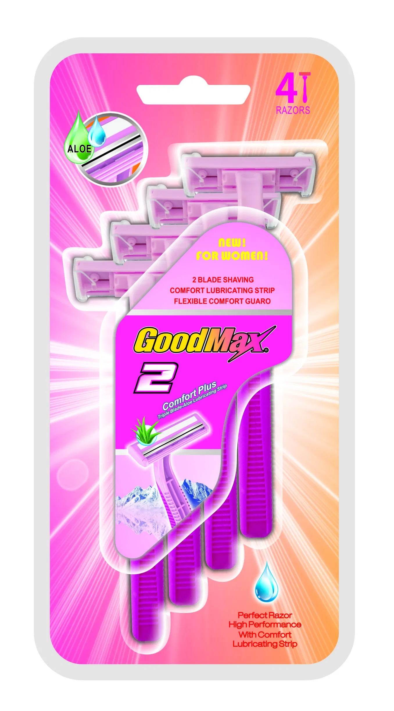 Cheapest Disposable Razor Twin Blade Shaving Razor for Women