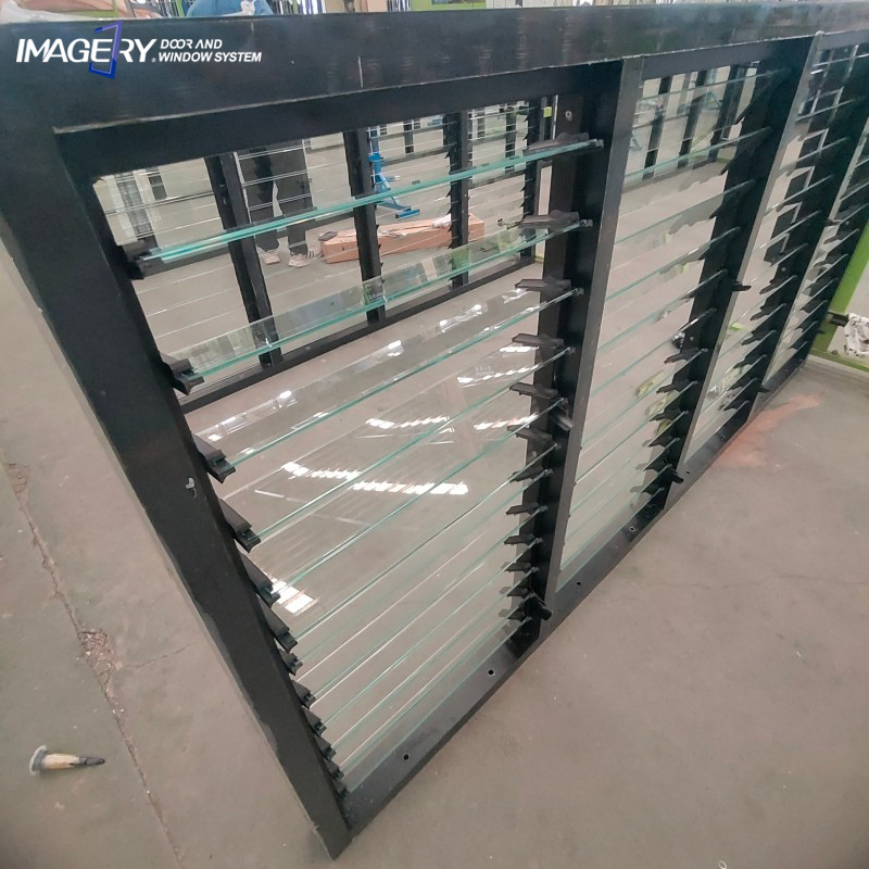 Aluminum Louver Modern Window Jalousie Windows with Fly Screen