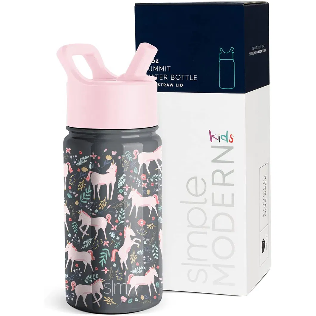 Customized Kids Thermos Stainless Steel Water Bottle Vacuum Insulated Leak Proof Flask