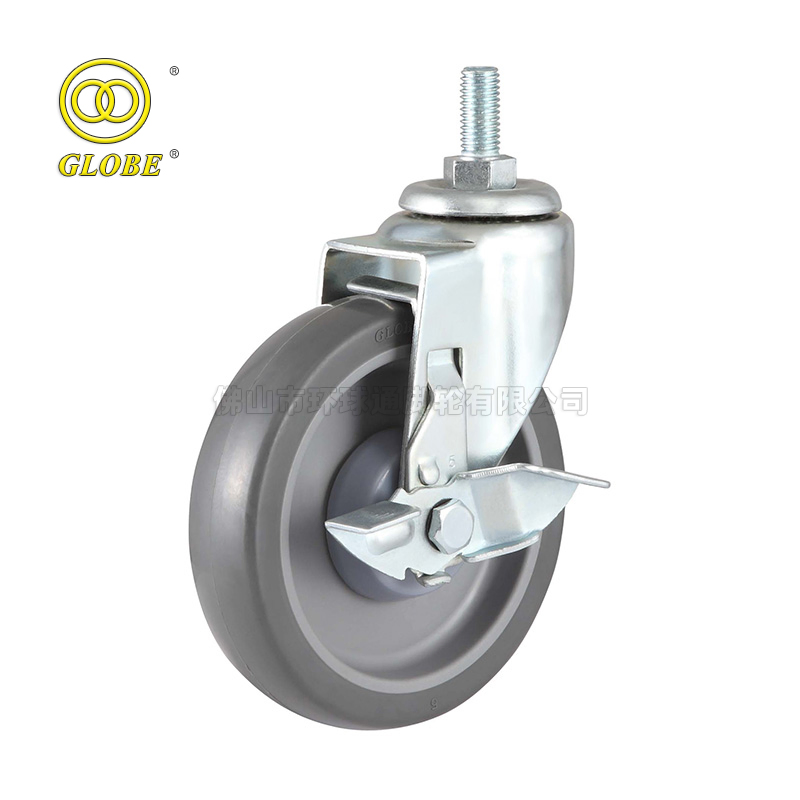 PU Shopping Trolley Caster Suitable for Supermarket Cart Casters Wheels
