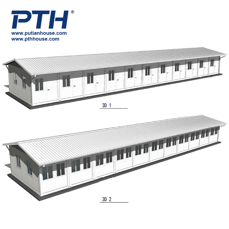 Pth ® Prefabricated Container Classroom Toilet Office Modular Houses with High Quality Field Installation