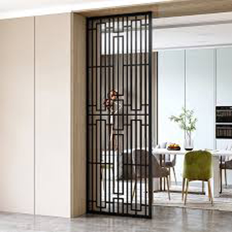 Family Interior Hotel Decoration Room Partition Modern Partition Stainless Steel Screen Partition