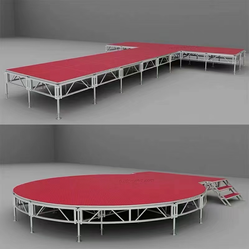 Portable Truss Stage Decoration Fabric Backdrop Stand Aluminum Stage