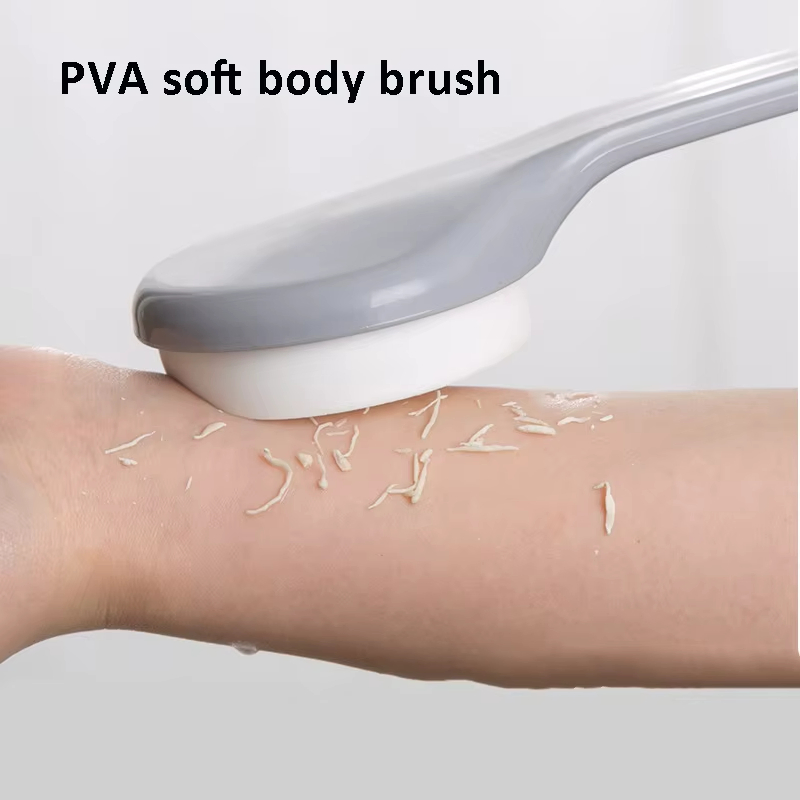 Long Handled Plastic Body Cleaning Bath Shower Brush Customized Color for Back Cleaning and Bathroom Use