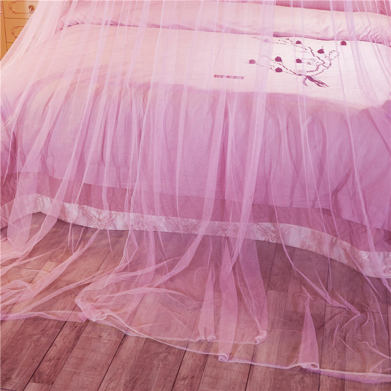 Home Mosquito Net Dreamy Solid Color Flower Decor Bedding Net