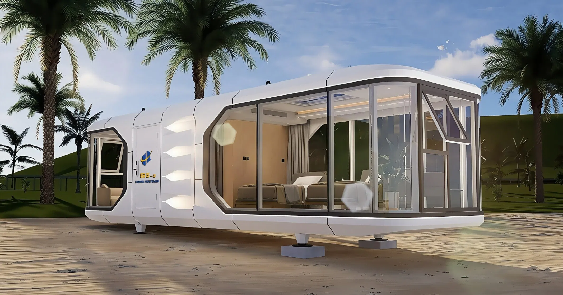 Eco-Friendly Steel Structure Capsule House with Anti-Corrosion Leisure Facilities