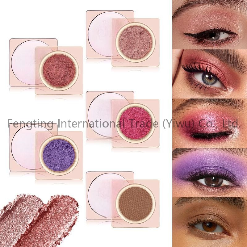 Private Label Shimmer Creamy Eyeshadow High Shine Monochrome Eyeshadow Long-Lasting Vegan Makeup Custom Logo Cosmetics