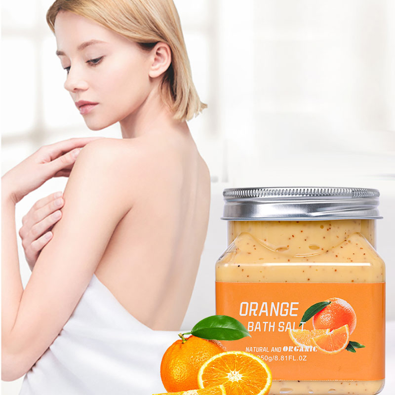 Beauty Cosmetics Skin Care Natural Organic Fruit Exfoliating Orange Body and Face Scrub