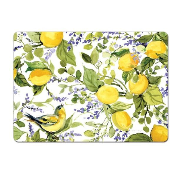 Custom Pattern Decorative Hardboard Tabletop Placemats with Cork Backing