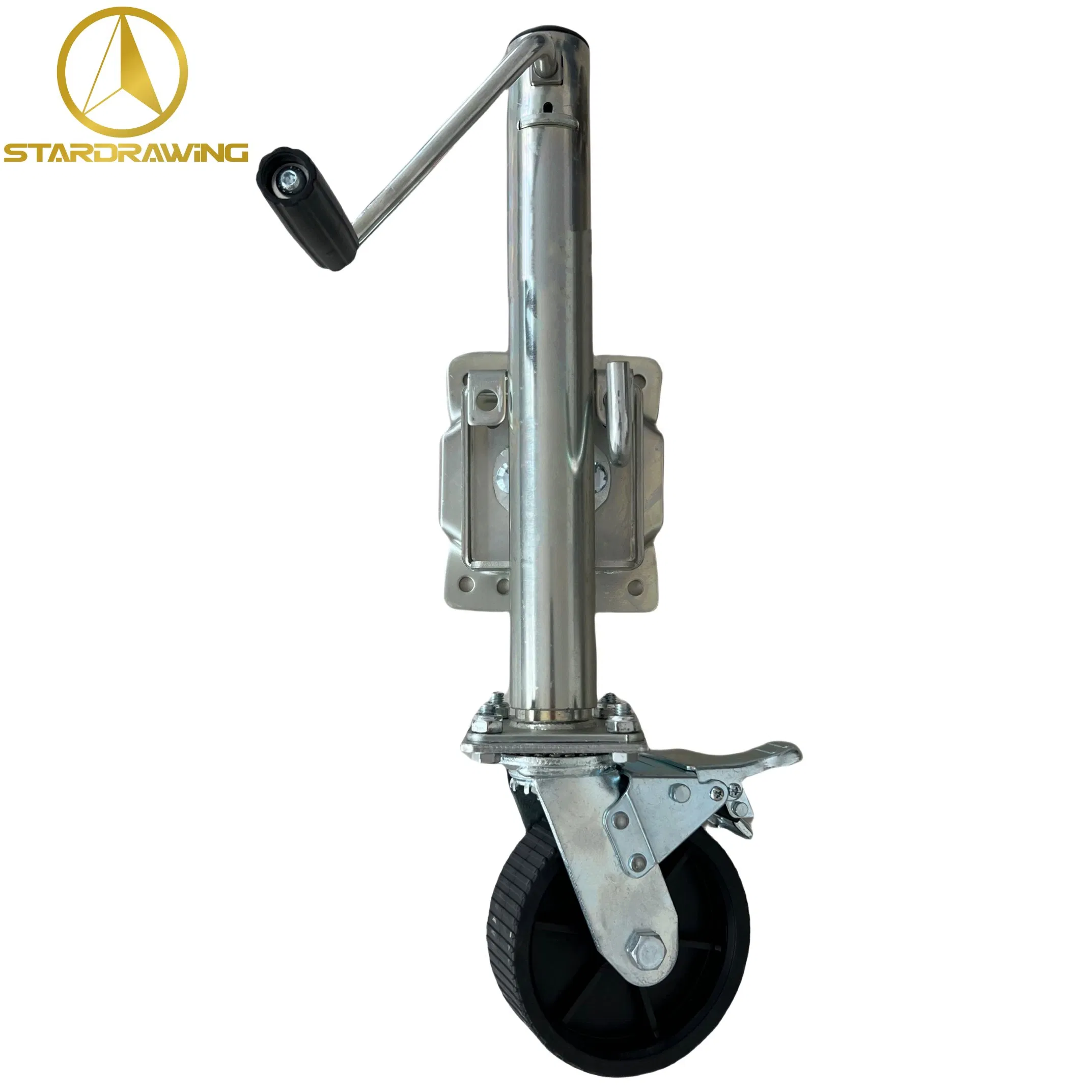 Stardrawing Trailer Jack Jockey Wheel with Brake 6 8 Inch Options